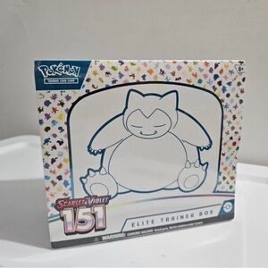 Pokemon Scarlet & Violet 151 Elite Trainer Box - Snorlax Cover - Sealed